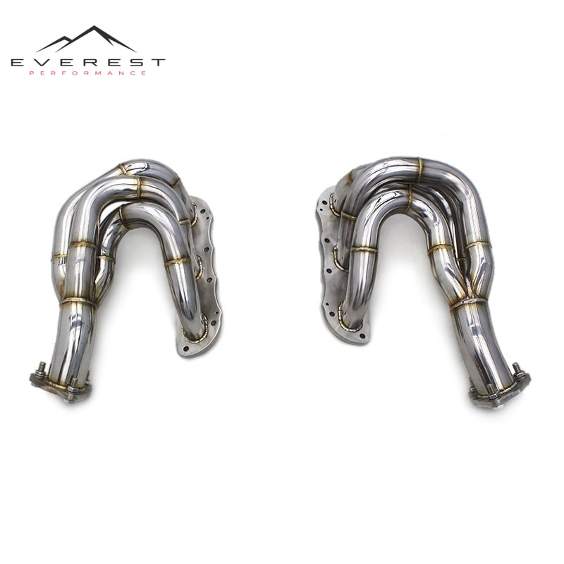 Performance Header for Porsche Boxster/Cayman 987/987.2 2008-2012 Polished Stainless Steel Exhaust Header Manifold