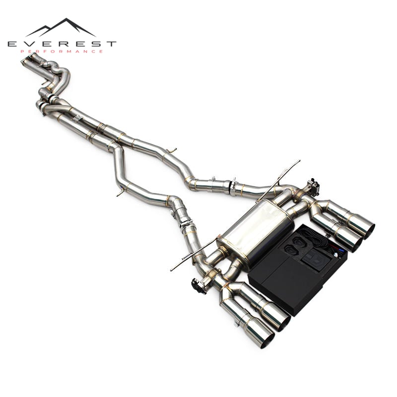 Stainless Steel Catback Exhaust for BMW M3 F80 M4 F82 3.0T 2014-2019 Racing Muffler With Z Pipe Equal Length Mid Pipe