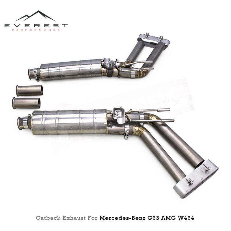 Custom Titanium Pipes Rear Muffler for Mercedes-Benz G63 AMG W464 4.0T 2019-2023 Performance Car Valve Exhaust System