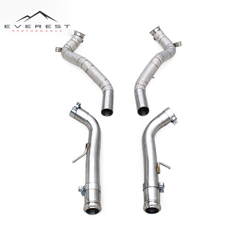 Header Downpipe for Mercedes-Benz G63 AMG W464 4.0T 2019-2023 SUS304 Free Flow Pipes Engine Turbo Exhaust System