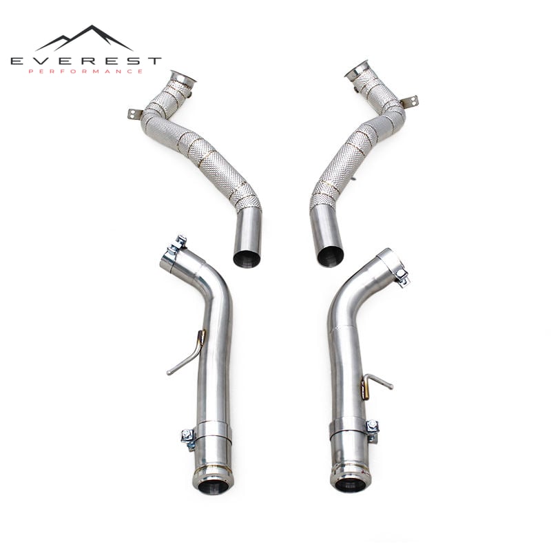 Header Downpipe for Mercedes-Benz G63 AMG W464 4.0T 2019-2023 SUS304 Free Flow Pipes Engine Turbo Exhaust System