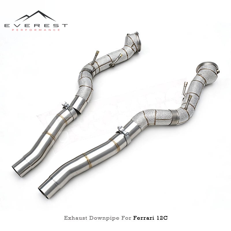 Custom Exhaust Downpipe for Ferrari 12Cilindri F140 HD V12 6.5L 2024+ Stainless Steel Direct Header Pipes Exhaust System