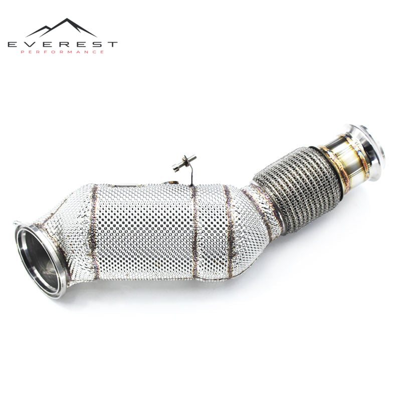 Exhaust Downpipe for BMW 420/425/430 G22/G23 2.0T B48 2020-2022 High-flow 304 Stainless Steel Exhaust Pipes Exhaust System