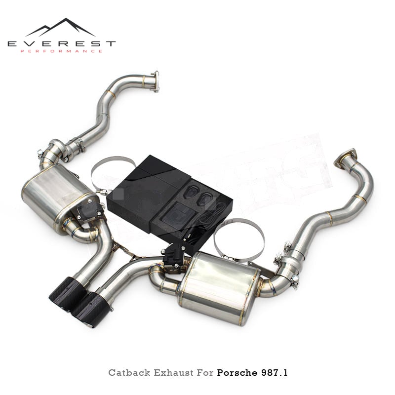 Custom Exhaust System for Porsche Boxster/Cayman 987/987.1/987.2 2.7/2.9/3.4 2006-2012 Valvetronic Catback Muffler SUS304