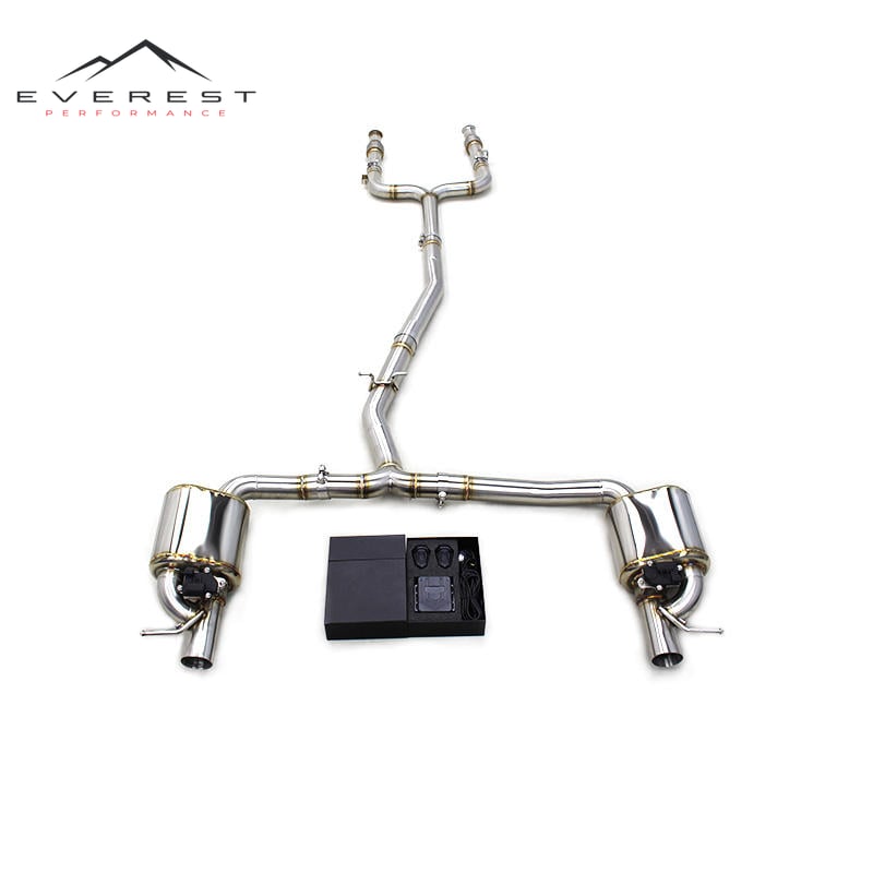 Valvetronic Exhaust Pipes for Mercedes-Benz E43 AMG 3.0TT 2016-2018 Stainless Steel Muffler Catback Auto Part