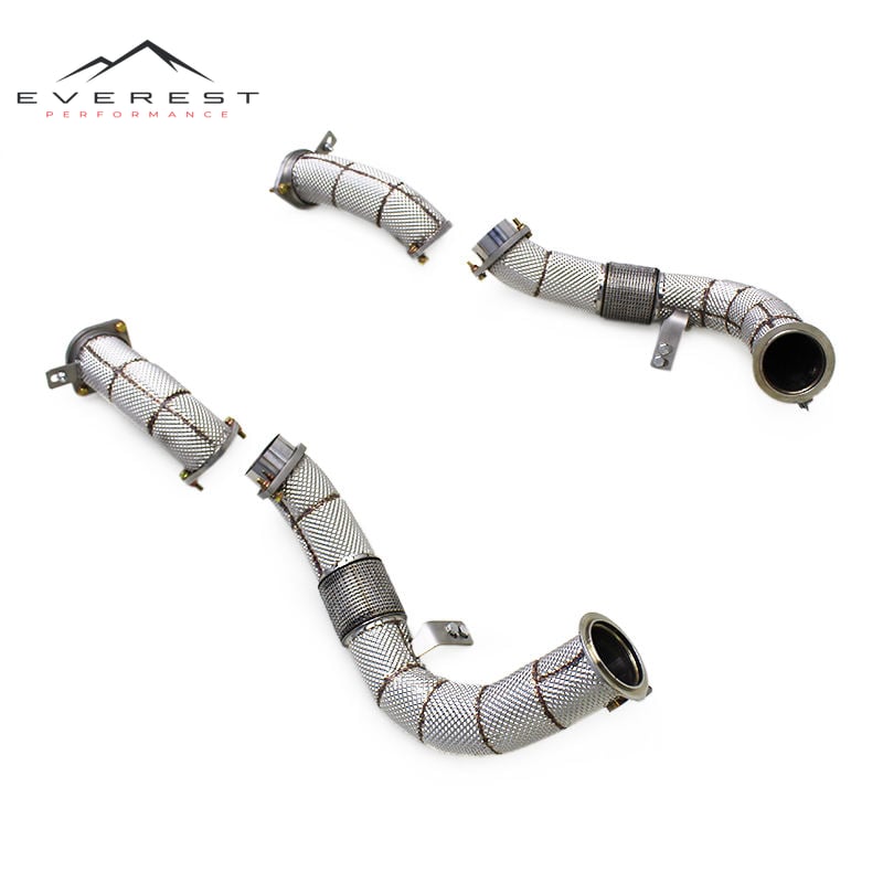 Exhaust Straight Downpipe for BMW X7 M60i S68 4.4TT 2023-2024 Stainless Steel Exhaust System Performance Free Flow Pipe