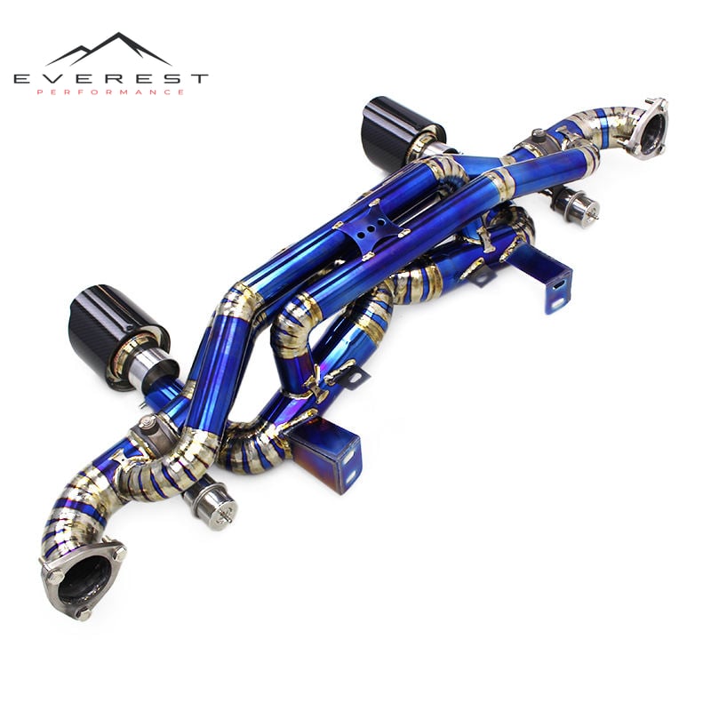 Titanium Motorsport Exhaust Pipe for Porsche 718 Cayman GT4 RS 4.0L 2022-2025 Catback Vacuum Valve