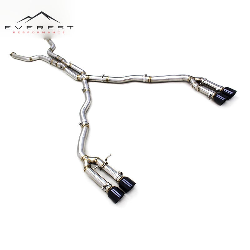 SS304 Exhaust Pipe System for BMW M6 E63 V10 5.0L 2006-2010 High Performance Racing Resonance X-Pipe Catback Exhaust