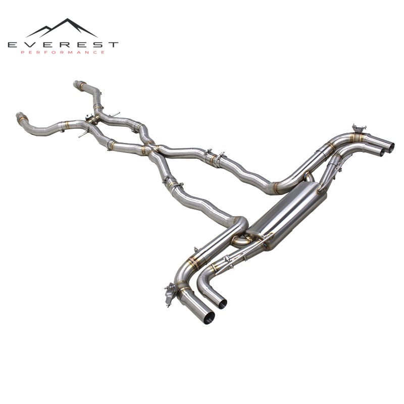 Stainless Steel Catback Exhaust Pipes for Mercedes-Benz GLE63 AMG W166 4.0T 5.5T (2015-2022 ) Muffler with Valve System