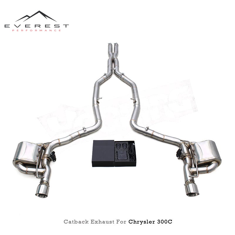 Stainless Steel Catback Exhaust Pipe for Chrysler 300C V8 5.7L 2005-2010 Racing Exhaust Muffler with Valve Control System