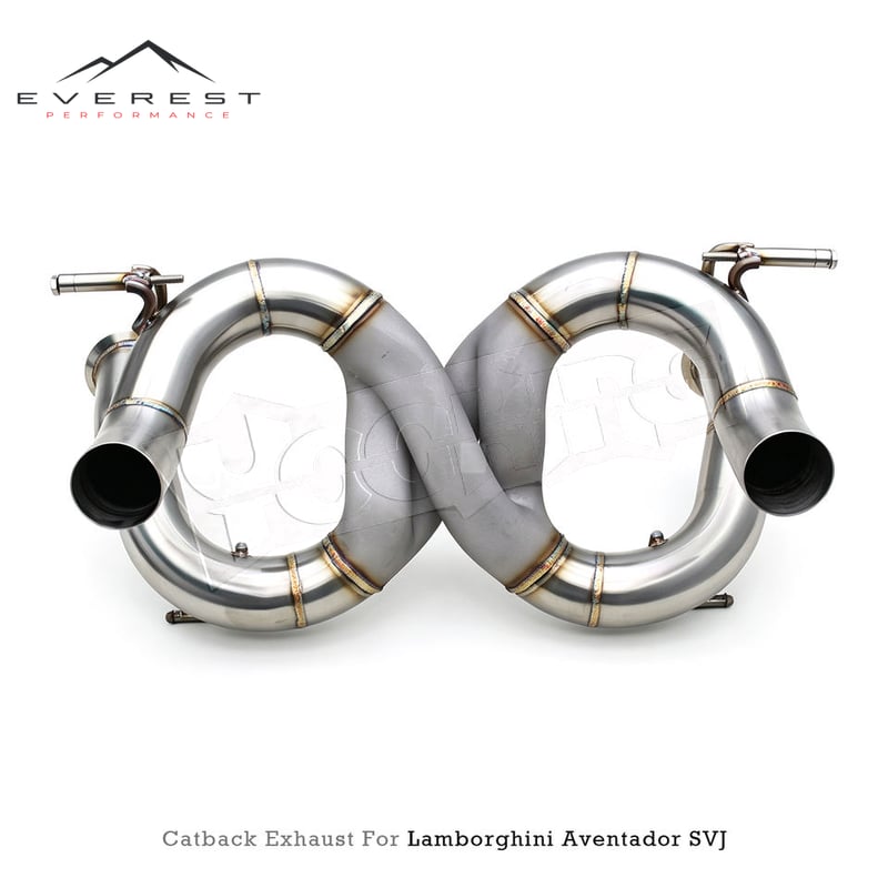 Fit One-Pieced Exhaust for Lamborghini Aventador SVJ 6.5L 2011-2019 SS304 Racing Aggressive Sound Straight Pipes