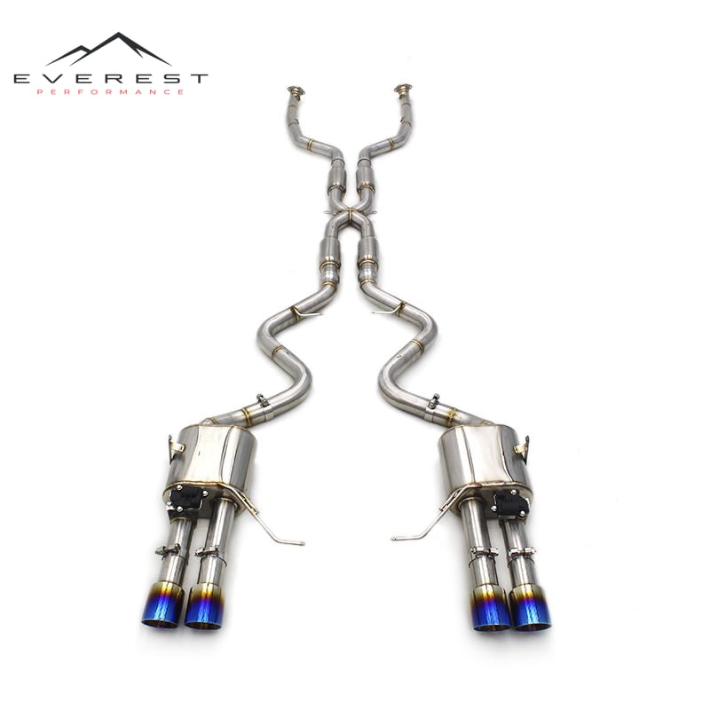 SUS304 Catback Exhaust Pipes for BMW M3 E90/E92/E93 4.0L 2008-2013 Muffler Valvetronic X Mid Pipes Resonator