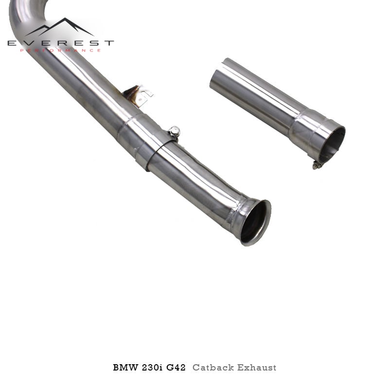 SS304L Exhaust Pipe System for BMW 230/230i 2.0L G42 B48 2023-2025 Valvetronic Muffler Rebound Catback System