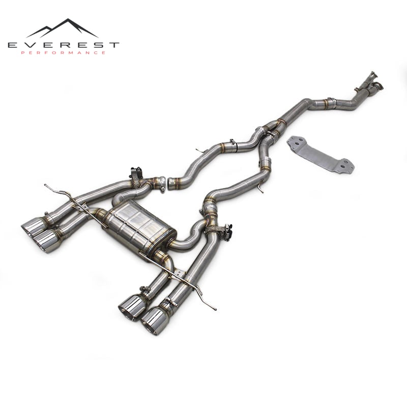 Catback Stainless Steel Pipes for BMW M2 G87 2023 Muffler Valvetronic Exhaust System Single Mid Pipes