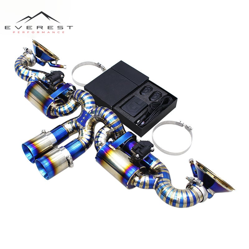 Valvetronic Exhaust System Parts for Porsche 911 992 GT3 RS 4.0L 2020-2024 Tuning Titanium Pipe Muffler with Control Kit