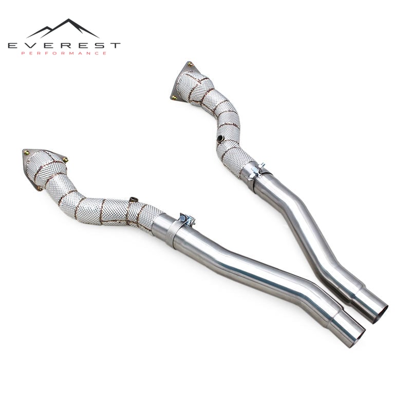 Free Flow Header Ready Shipment for Ferrari FF/GTC4 Lusso 6.3L V6 2011- 304 Stainless Steel High Temperature TIG Downpipe