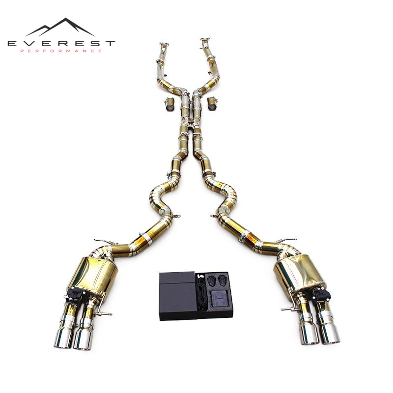 Race Titanium Valved Catback for BMW M5/M6 F06/F10/F12/F13 4.4TT 2012-2016 Racing Sport Exhaust System with Valve Actuators