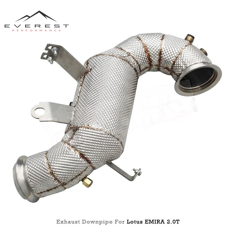 SS304 1.5MM Valvetronic Catback Exhaust Pipe System for Lotus EMIRA 2.0T 2021-2025 High Flow Downpipe with Heat Shield