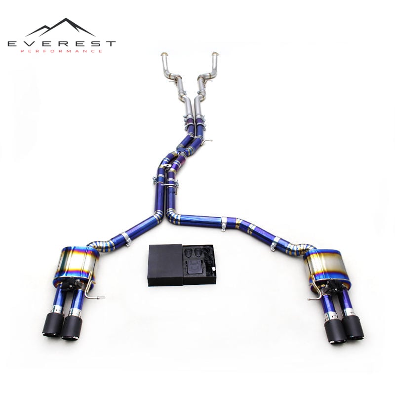 Valvetronic Exhaust System for Audi A8 D4/D5 2.5L/3.0T/4.0T 2011-2023 Titanium Exhaust Pipes