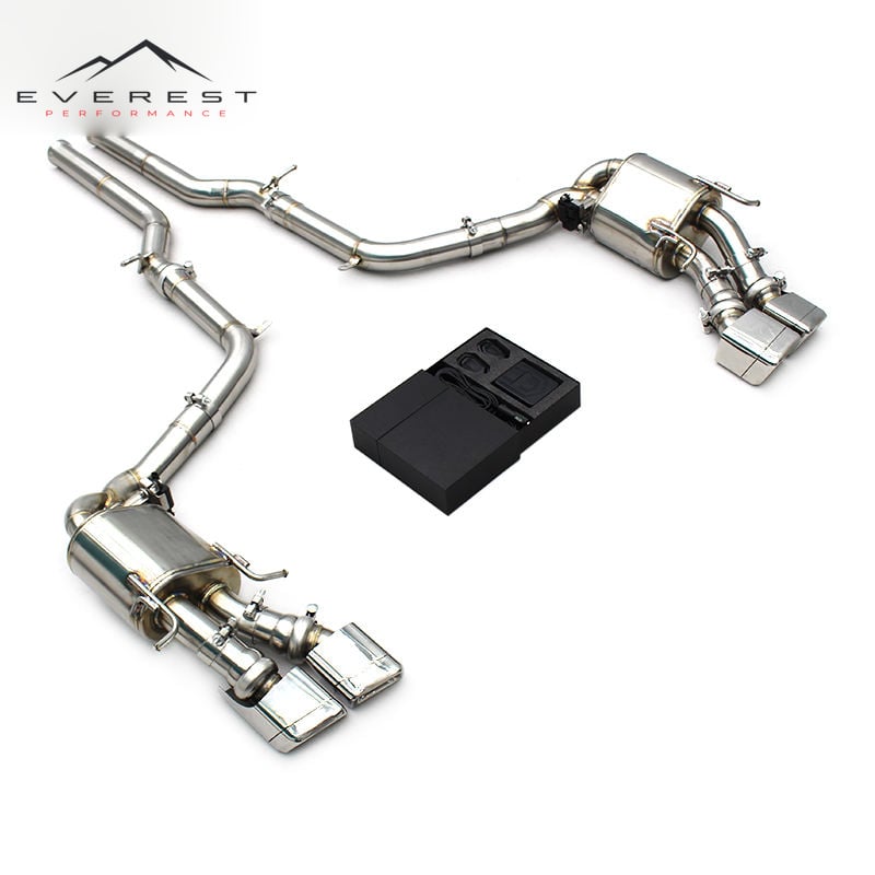 Stainless Steel Catback Exhaust for Mercedes-Benz C63 AMG W204 6.2L 2011-2015 Racing Exhaust Pipe Muffler Valve System