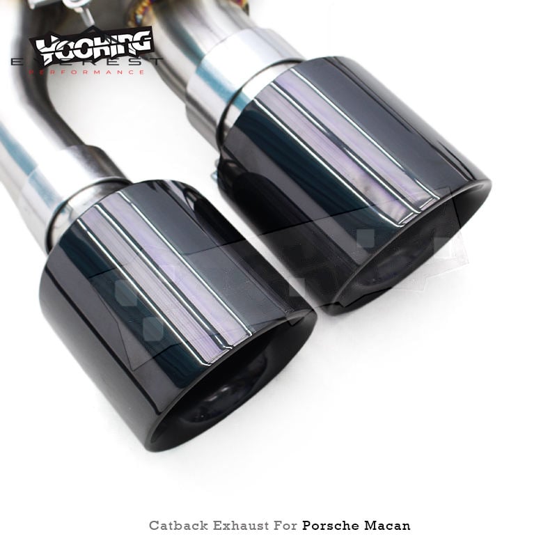 SS304 Exhaust Pipe System for Porsche Macan 2.0T 2019-2024 Sport Car Valve Complete Exhaust System