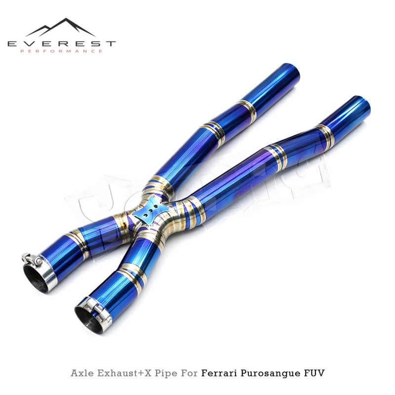 AxleBack Exhaust Pipe for Ferrari Purosangue FUV V12 6.5L 2022+ Lightweight Titanium X Exhaust Pipes Valveted Exhaust System
