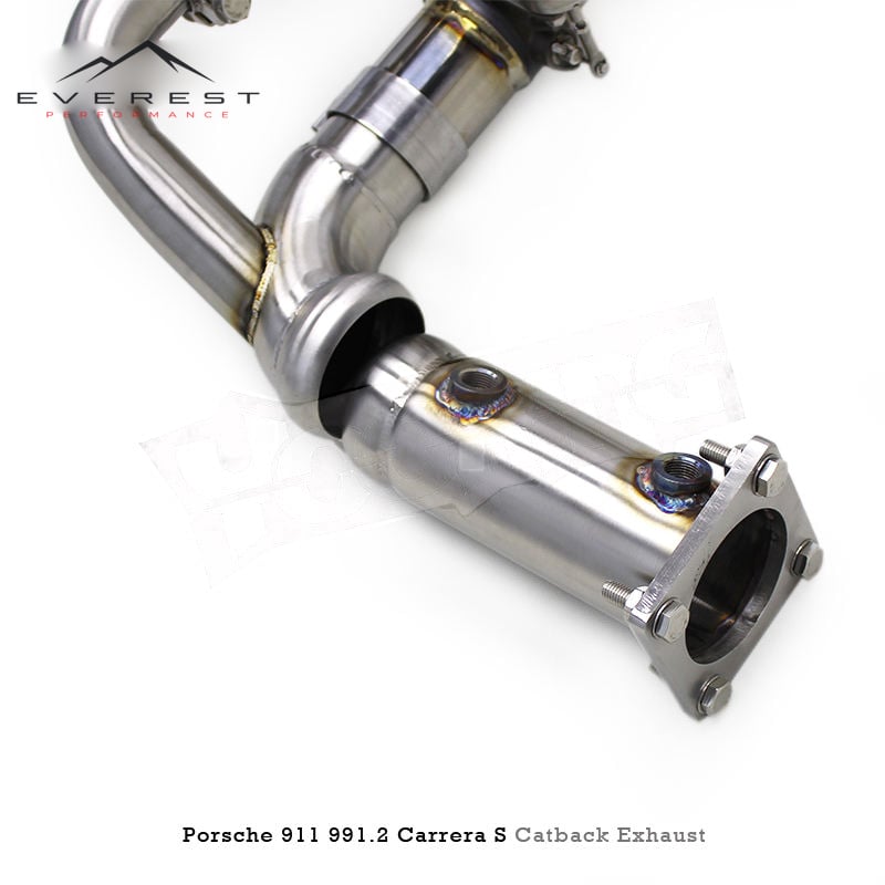Exhaust Pipe System for Porsche 911 991.2 Carrera S 3.0T 2016-2018 Upgrades GT3 Titanium Catback Exhaust Valve Control Muffler