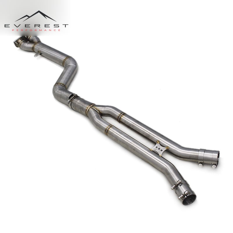Exhaust Mid Pipe for BMW X3M/X4M F97/F98 3.0T 2019-2023 Without Resonators Stainless Steel Equal Length Pipe System