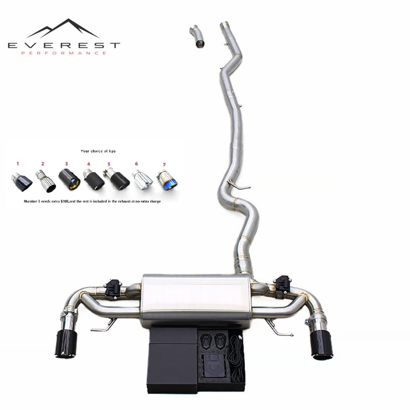 Race Stainless Steel Exhaust Pipe for BMW 420i/430i/425i G22/G23/G26 2.0T/3.0 2021-2023 High Performance Catback With Controller