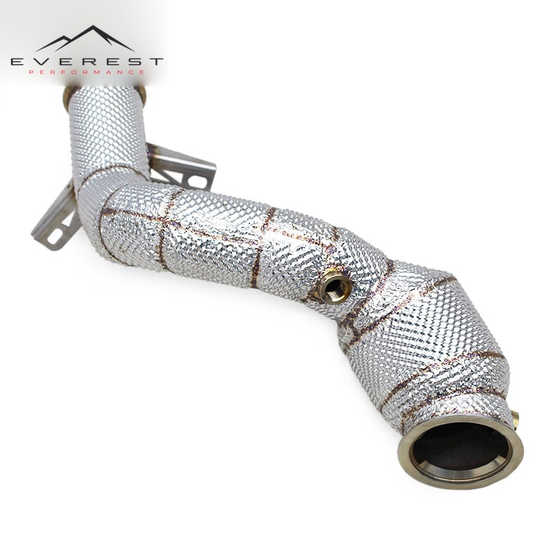 Stainless Steel Downpipe for Mercedes-Benz E200/E300 W213/C238 2.0T 2017-2021 High Flow Catted Exhaust Pipes