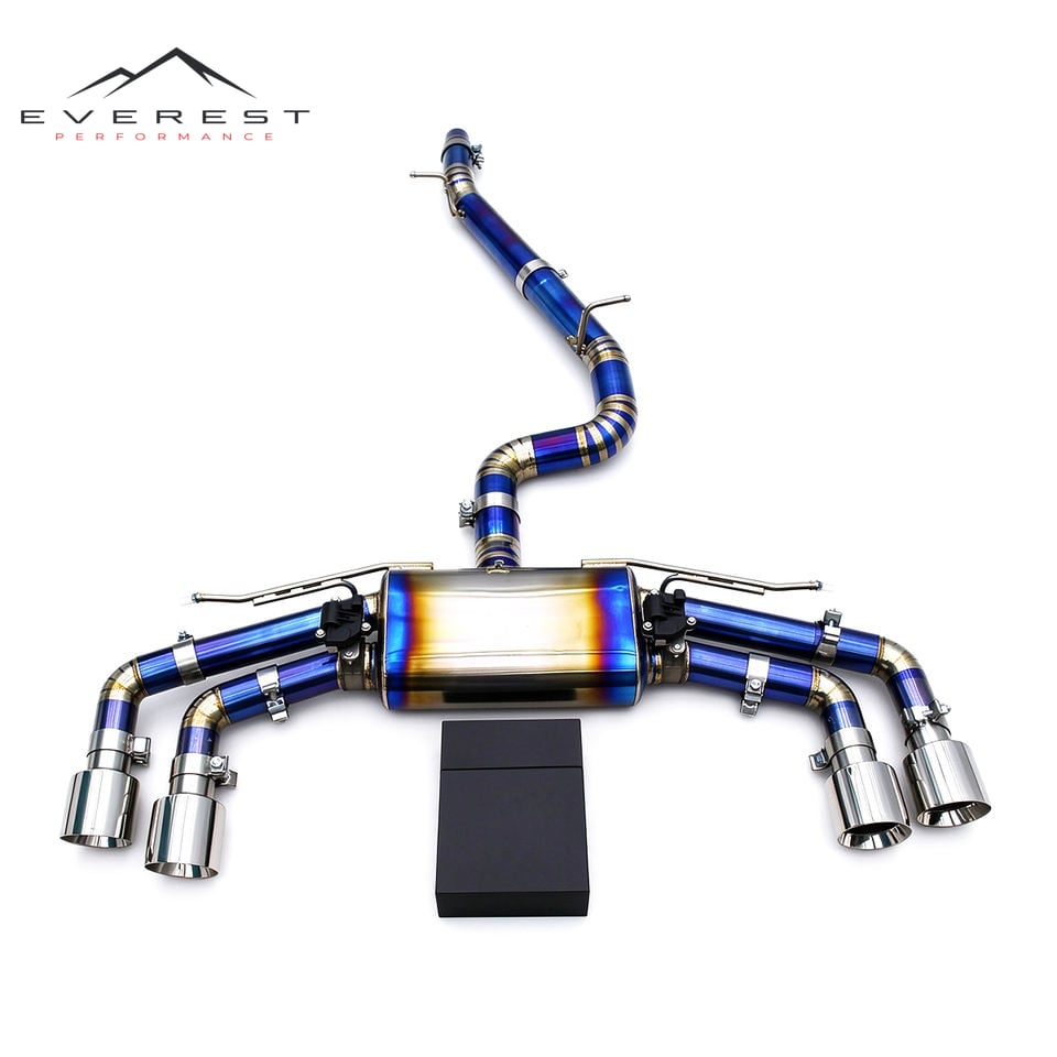 Catback Exhaust with Electronic Valve for VW GOLF 7/7.5 MK7/MK7.5 R 2.0T 2014-2020 Titanium Exhaust Pipes