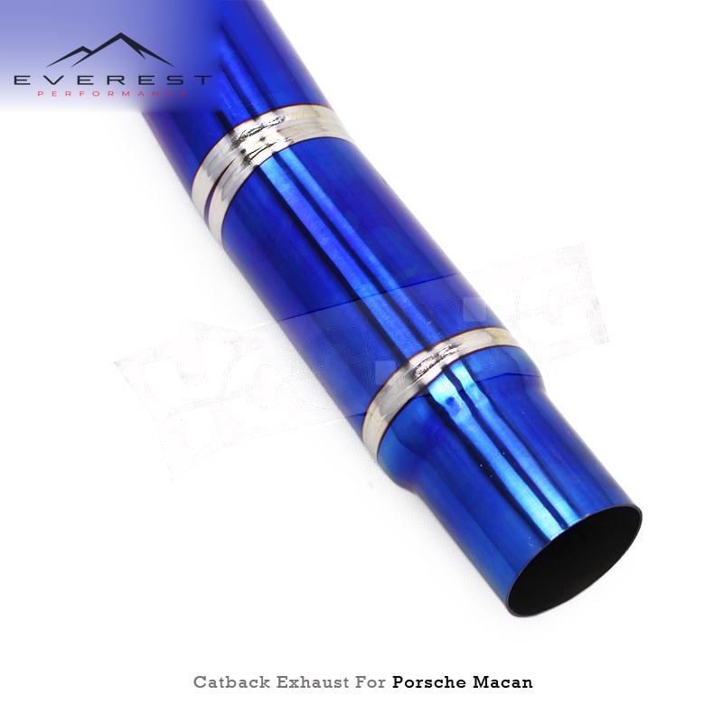 Titanium Exhaust Pipe System Muffler for Porsche Macan 2.0T 2018-2024 Valvetronic Catback Exhaust Pipes With Valve Control