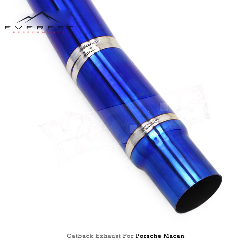 Titanium Exhaust Pipe System Muffler for Porsche Macan 2.0T 2018-2024 Valvetronic Catback Exhaust Pipes With Valve Control