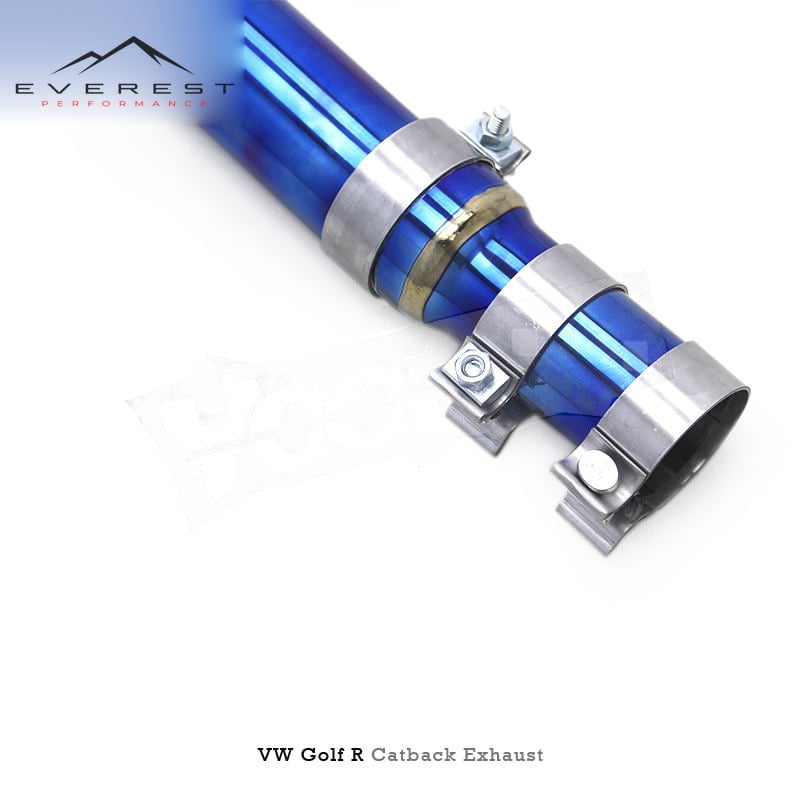 Custom Titanium Pipes Catback Exhaust for VW GOLF MK8 8R 2.0T 2020-2024 Sport Car Muffler Valved Exhaust System Silencer
