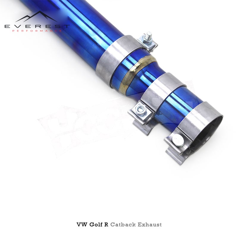Custom Titanium Pipes Catback Exhaust for VW GOLF MK8 8R 2.0T 2020-2024 Sport Car Muffler Valved Exhaust System Silencer
