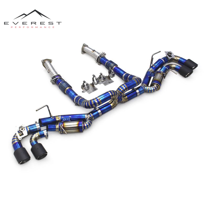 Stock Valve Exhaust Pipe System for Chevrolet Corvette C8/Z51 2019-2025 Titanium Catback Exhaust SS304 Pipe Downpipe