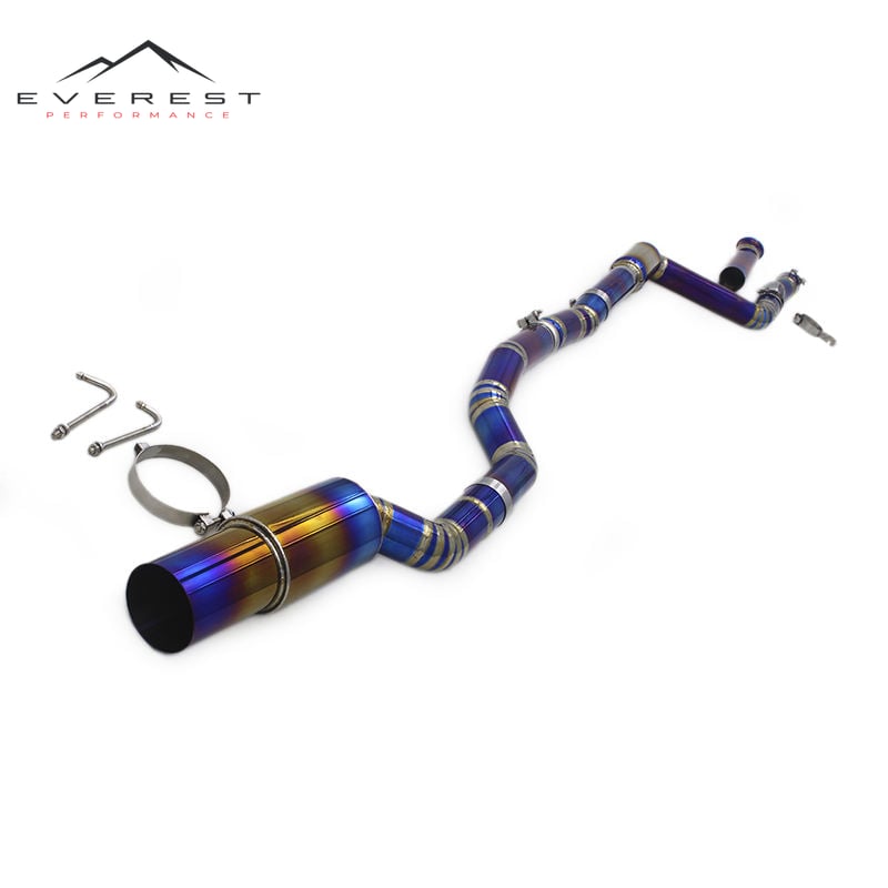 Single Titanium Mid Pipe for Toyota Supra A90 3.0T 2020-2023 Auto Exhaust Pipe With Dual Resonator