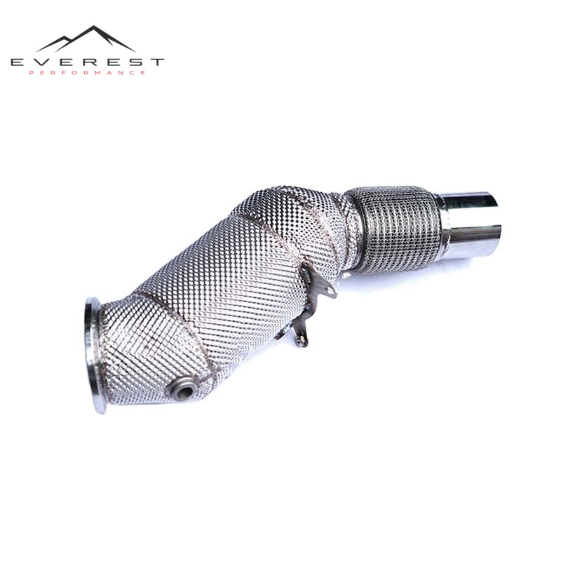 Exhaust Downpipe for BMW 525/528/530 G30/G38 2.0T B48 2017-2022 High Flow Downpipe Stainless Steel Exhaust Pipe