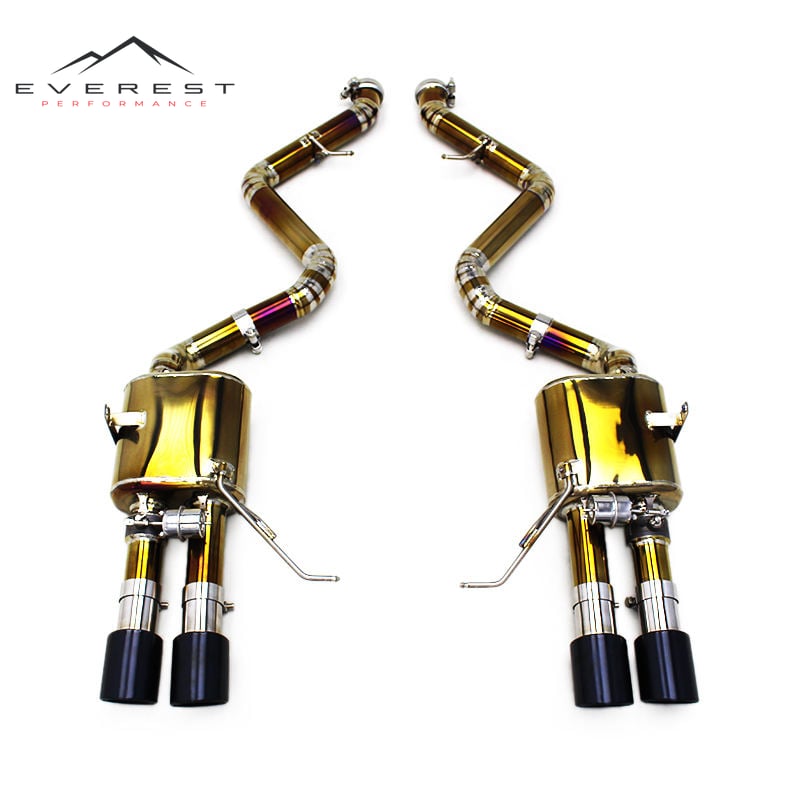 Axle Back Exhaust Pipes for BMW M3 E90/E92/E93 4.0L 2008-2013 Titanium Alloy Catback Vacuum Valve Muffler