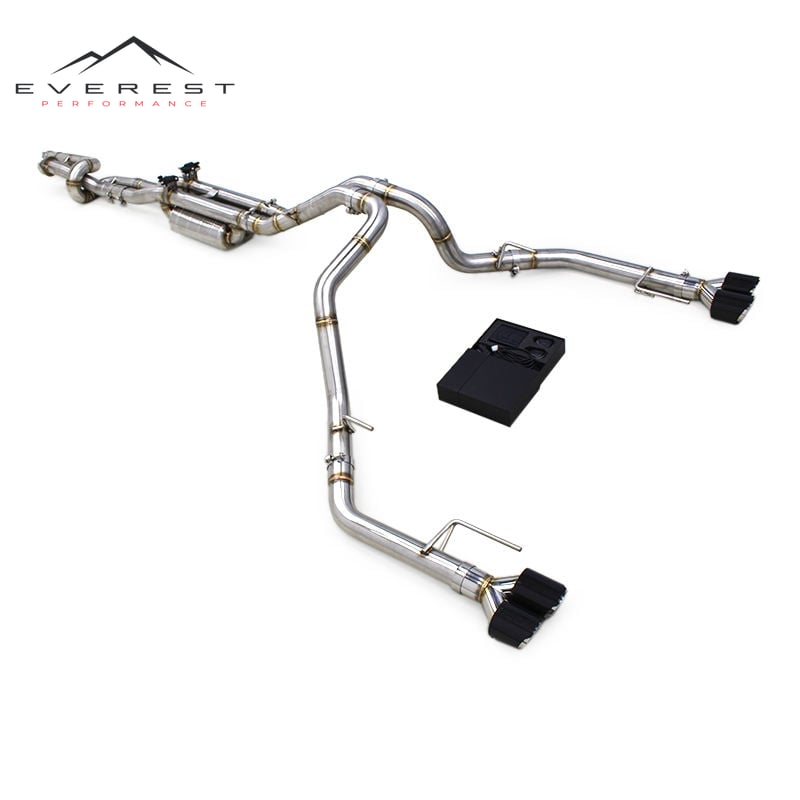 SUS304 Catback Muffler Pipe Auto Accessories Sport Car Valvetronic Exhaust System for Ford Raptor F150 3.5T 2015-2019