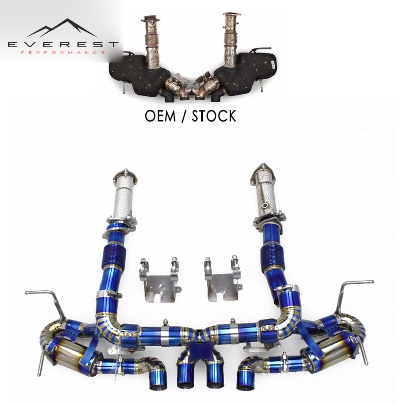 Catback Downpipe for Chevrolet Corvette C8 Z06 2019-2025 3 Inch Pipe Exhaust Titanium Valve Muffler