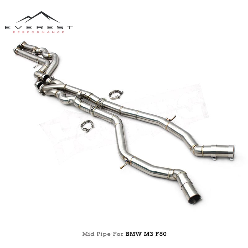 2.5inch Level up Z-Pipe Middle Pipe for BMW S55 M3/M4 F80/F82/F83 3.0T 2015-2017 2.5inch Equal Length Mid Pipe
