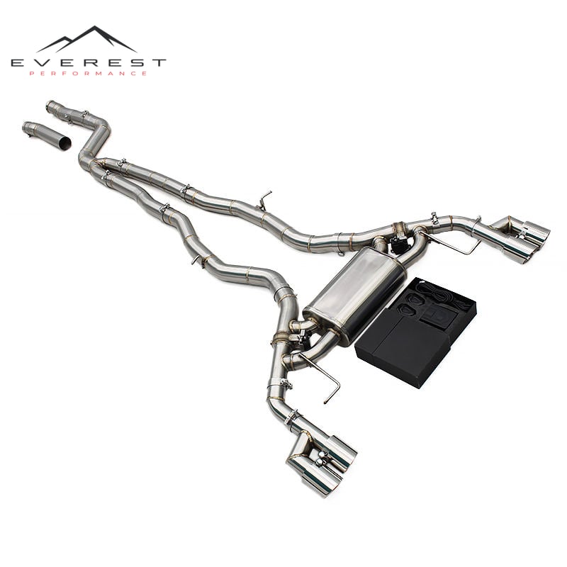 Catback Muffler for BMW X3/X4 M40i 3.0T 2018-2025 Sport Car Exhaust System with Valve Controller Stainless Steel Pipes