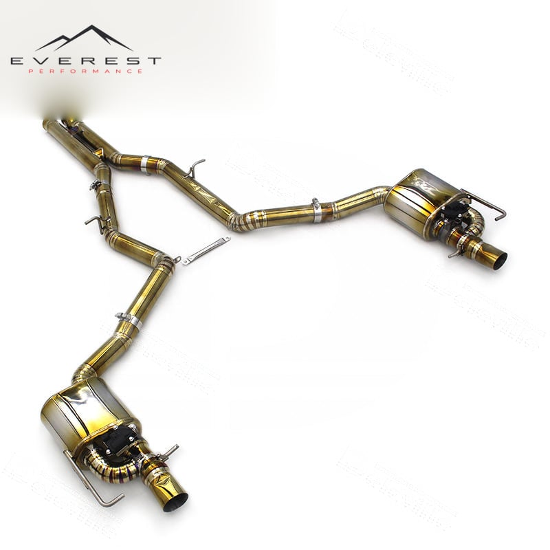 Custom Catback Muffler Titanium Pipes for Mercedes-Benz E63/E63S W212 AMG 2014-2015 Sport Car Valvetronic Exhaust System