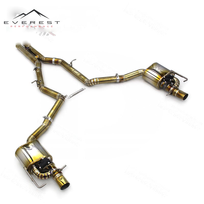 Custom Catback Muffler Titanium Pipes for Mercedes-Benz E63/E63S W212 AMG 2014-2015 Sport Car Valvetronic Exhaust System