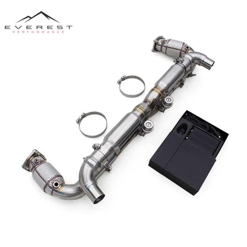 Stainless Steel Exhaust Pipe System for Porsche 911 997/997.2 Turbo S 3.8T 2010-2013 with Catalyze Valved Catback Pipe