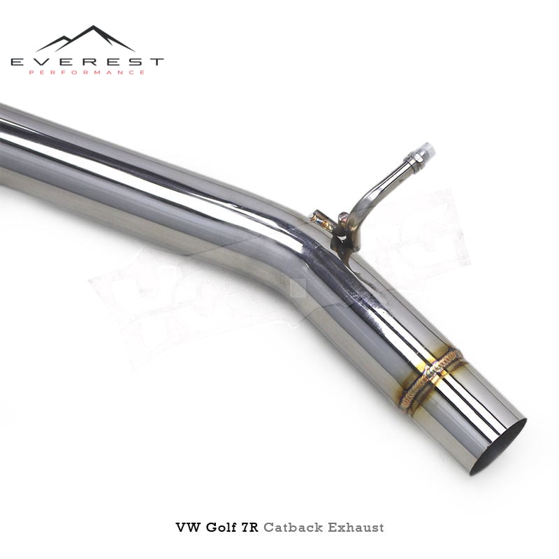 SS304L Exhaust Pipe System for VW GOLF 7/MK7/R/7R 2.0T 2014-2020 High Quality Valvetronic Catback Exhaust
