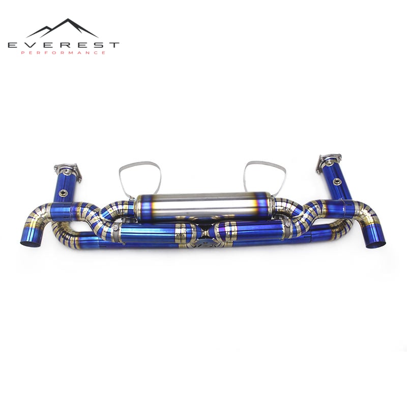 Catback Muffler Exhaust Pipes for Porsche 911 991/991.2 Turbo S 3.8T 2017-2019 Titanium Lightweight Escape Auto Part