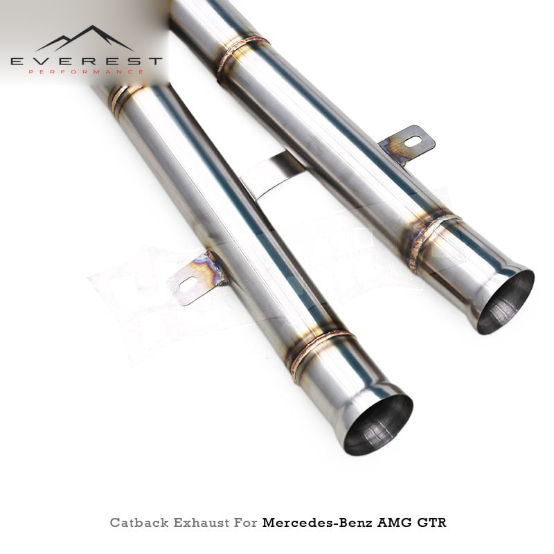 SS304L Exhaust Pipe System for Mercedes-Benz AMG GTR/GT R C190 4.0T 2019-2023 Valve Catback Muffler Exhaust Pipe