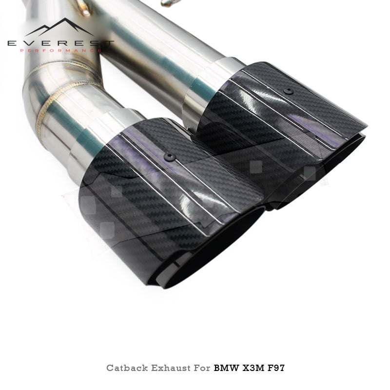 Custom Catback Muffler with Z Pipes for BMW X3M/X4M F97/F98 3.0T 2019-2023 Dynamic Sound Valvetronic Exhaust System SUS304 Pipe